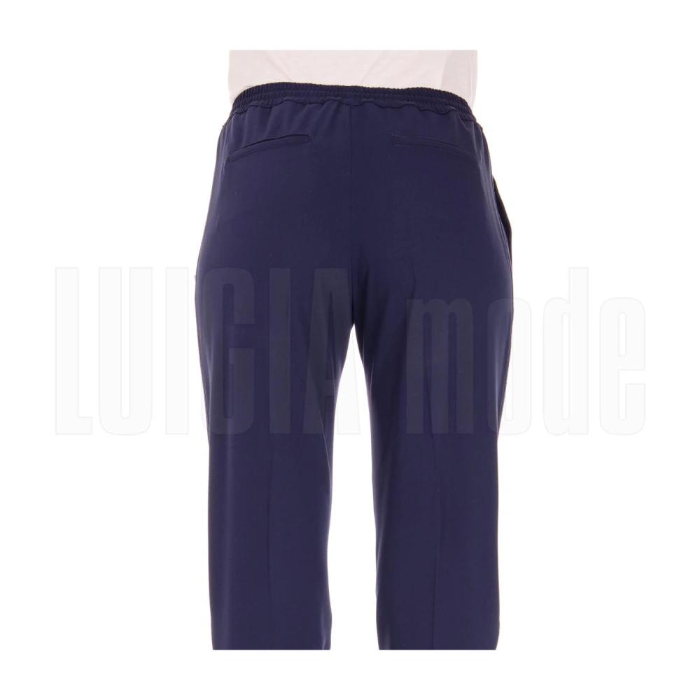 Max Mara Elegante Lange Broek Blue Dames
