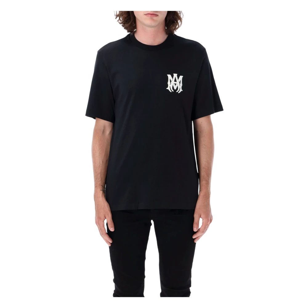 Amiri Kern Logo Zwart T-shirt Black Heren