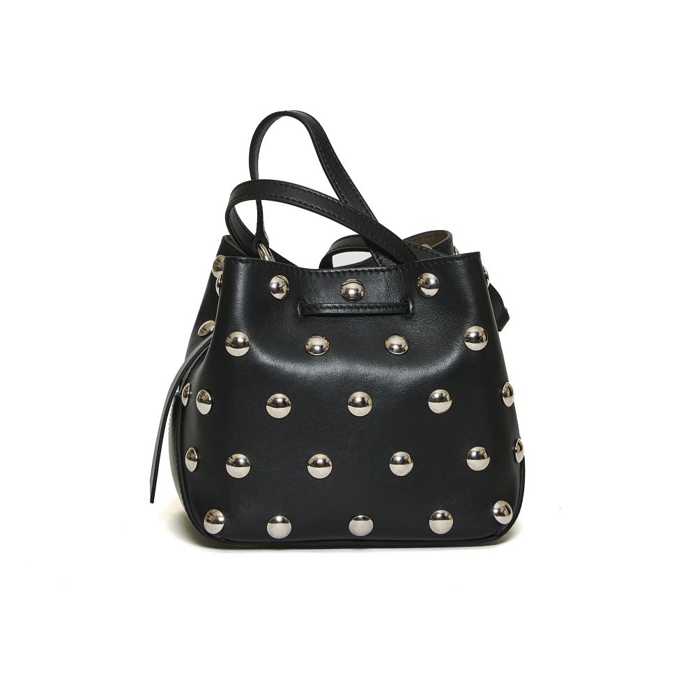 Hogan Zwarte Studs Emmer Tas Black Dames