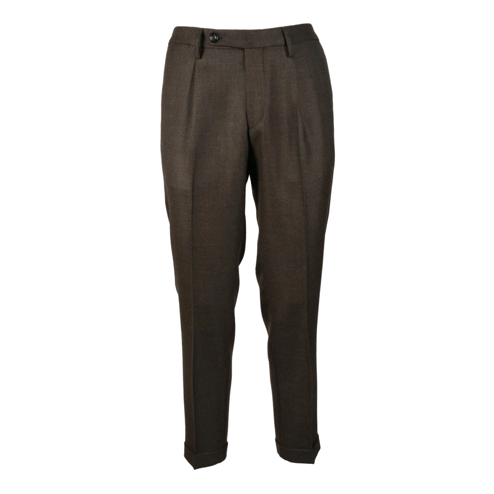 Michael Coal Wolmix Stijlvolle Broek Brown Heren