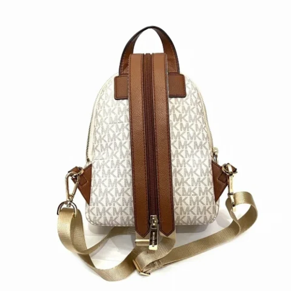 Michael Kors Pre-owned Leather backpacks Beige Dames