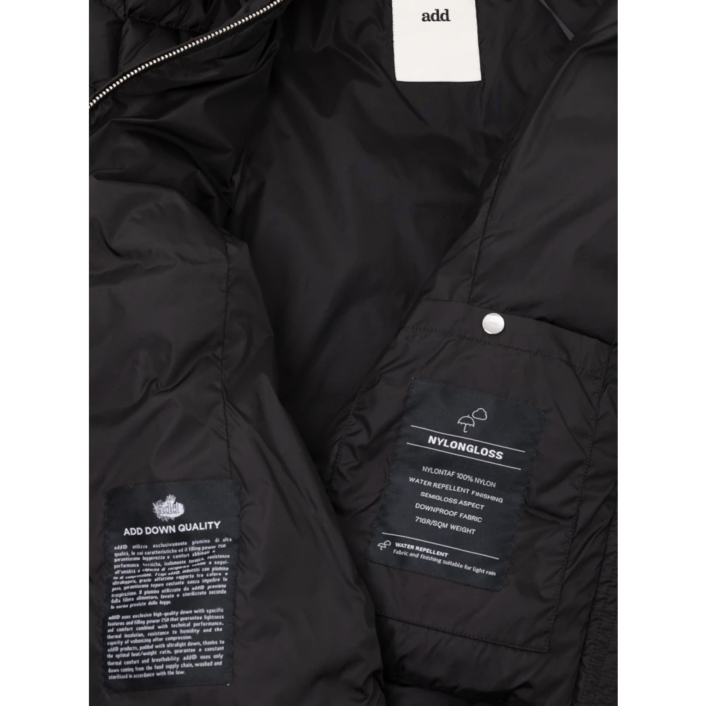 add Pufferjas met afneembare capuchon Black Dames