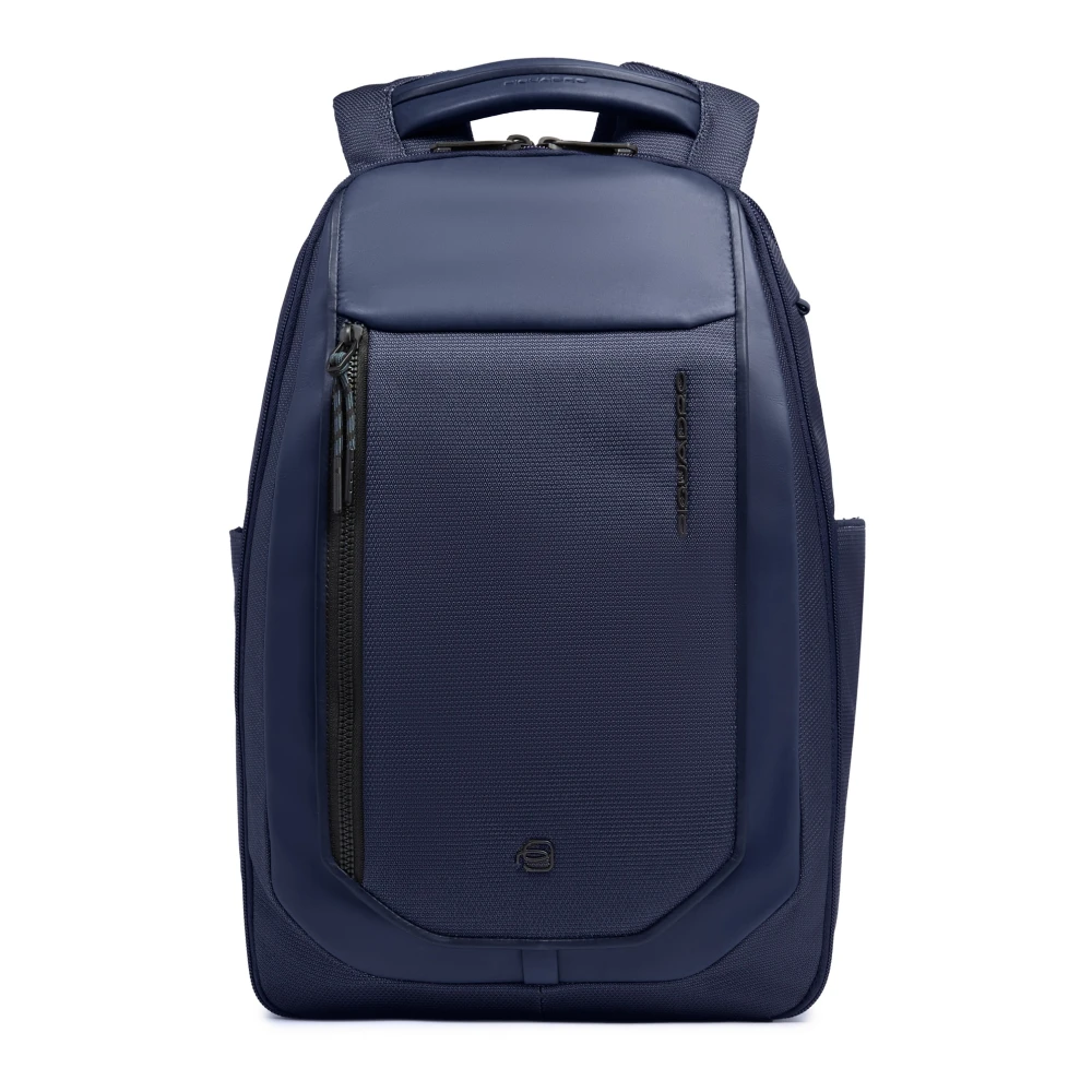 Piquadro Unisex Blå Väskor One Size, Travel Laptop Backpack 14"