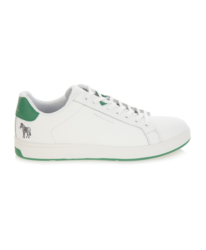 albany-leren-sneakers-wit-groen
