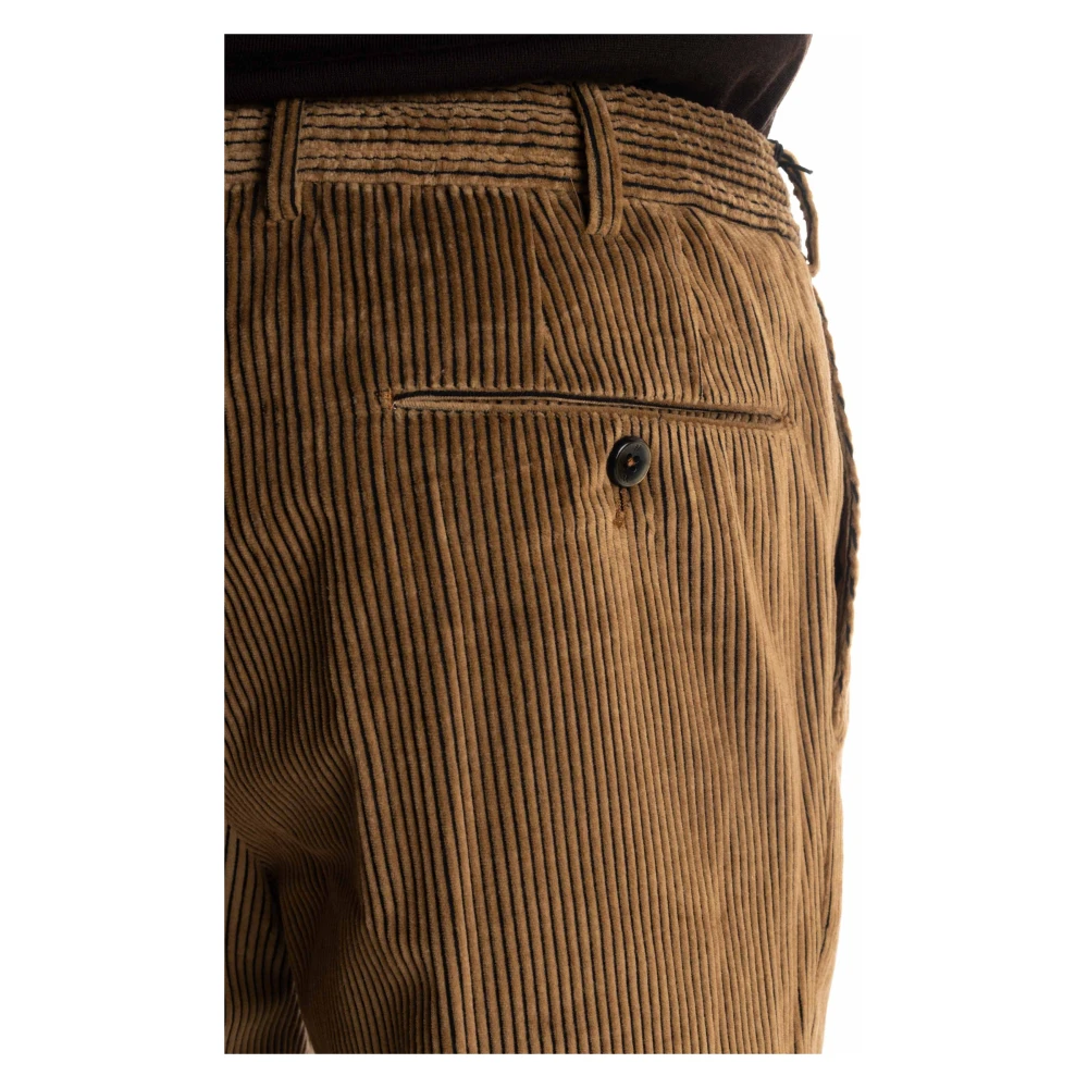 PT Torino Fluwelen Bicolor Joggerbroek Brown Heren