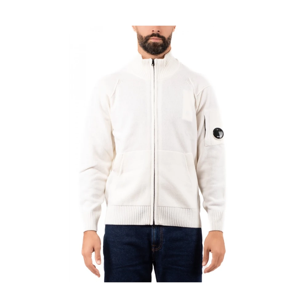 C.P. Company Heren Cardigan in Stijlvol Ontwerp White Heren