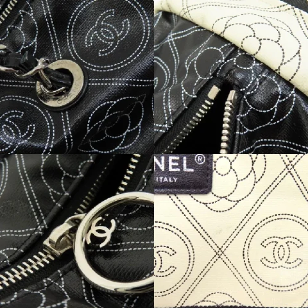 Chanel Vintage Pre-owned Leather travel-bags Black Dames