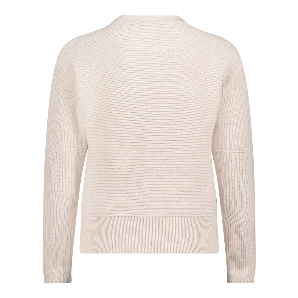 Betty Barclay Sportief-vrouwelijke gebreide trui met strikceintuur Beige Dames