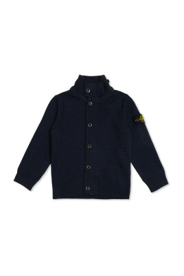 cardigan-avec-ecusson-logo