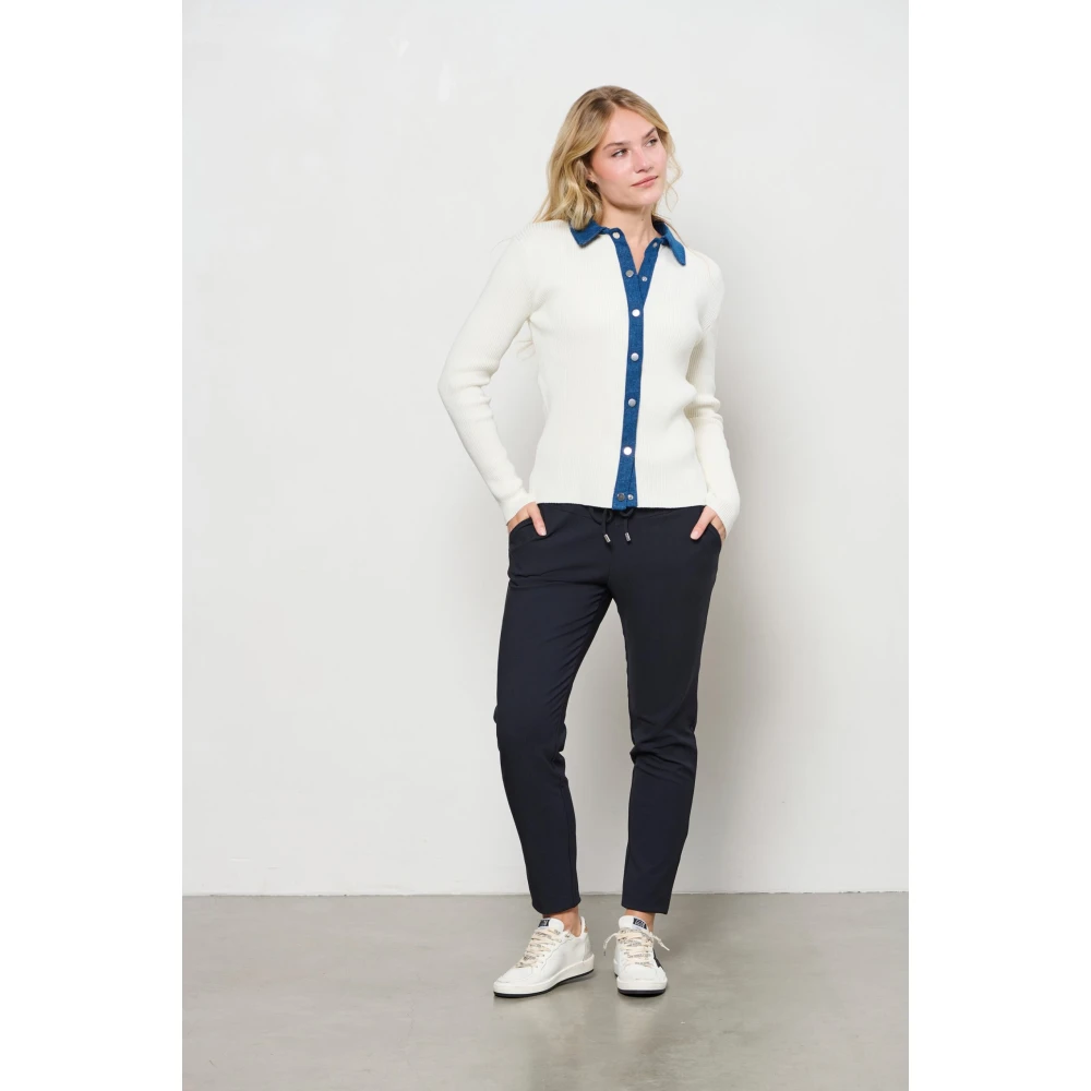 &Co Woman Slim Fit Broek Blue Dames
