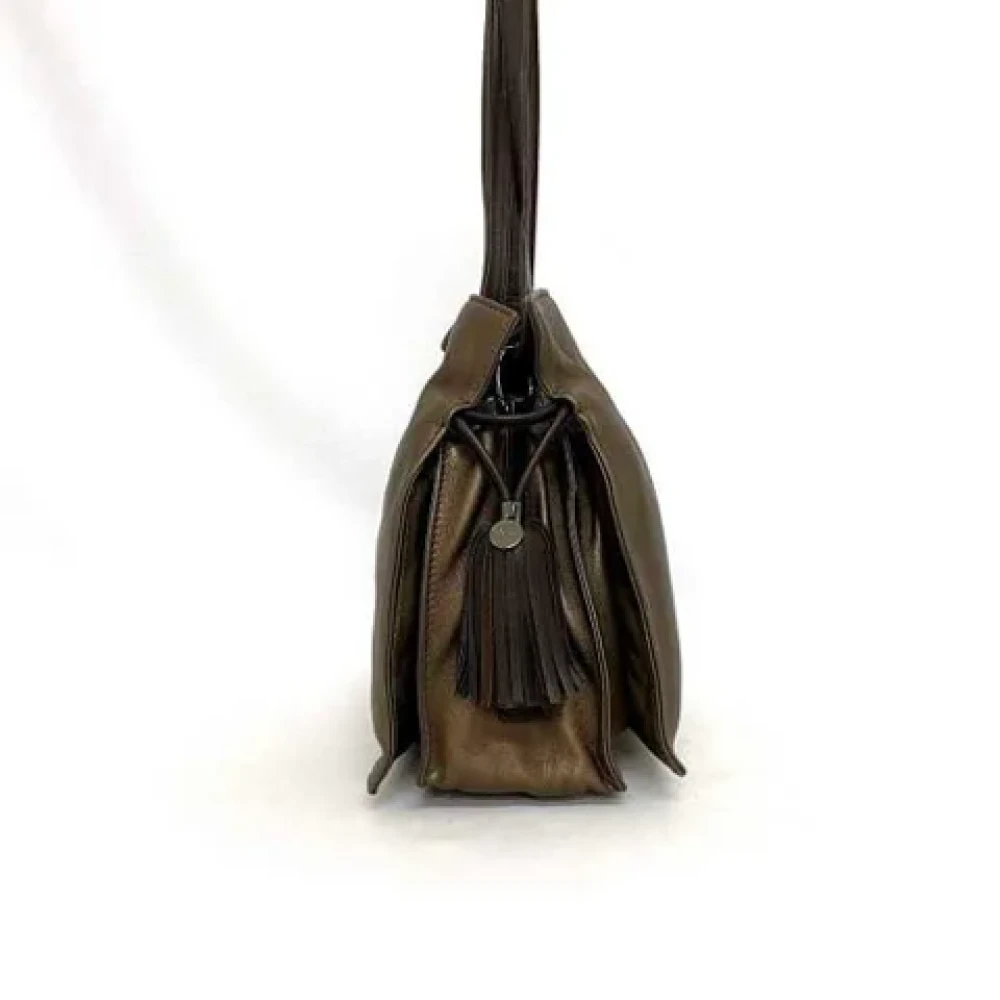 Loewe Pre-owned Fabric shoulder-bags Brown Dames