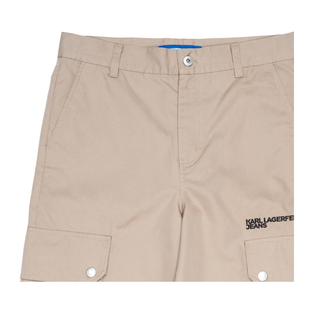 Karl Lagerfeld Katoenen broek Beige Heren