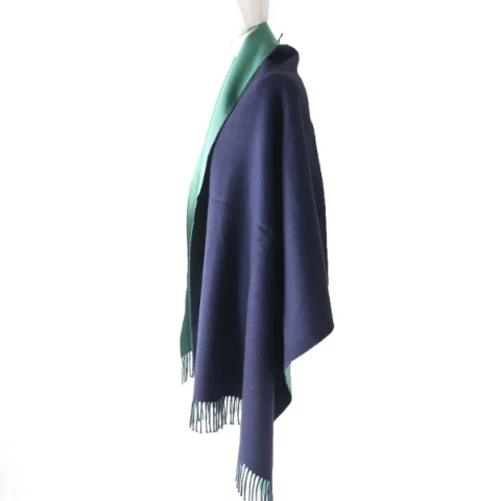 Hermès Vintage Pre-owned Cashmere scarves Blue Dames