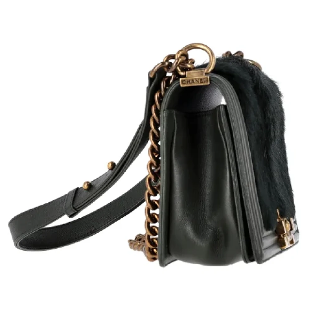 Chanel Vintage Pre-owned Leather crossbody-bags Green Dames