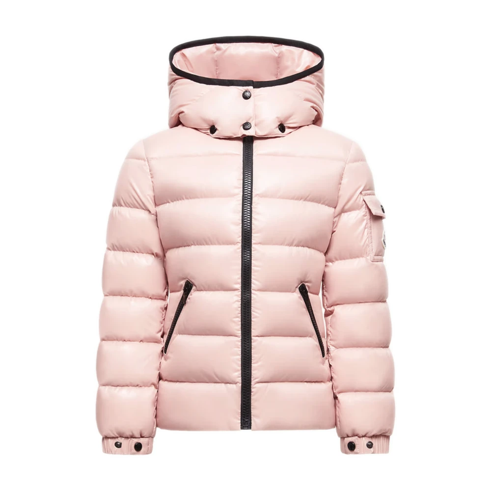 Moncler Kids Pink Hooded Down Jacket - Female - Winter Jackets - Pink - 6 Y - Kids