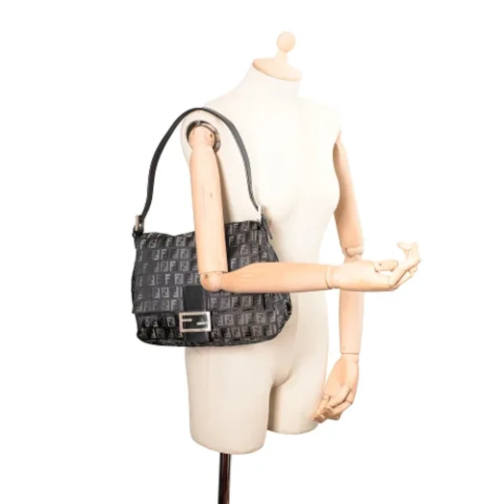 Fendi Vintage Pre-owned Canvas fendi-bags Gray Dames