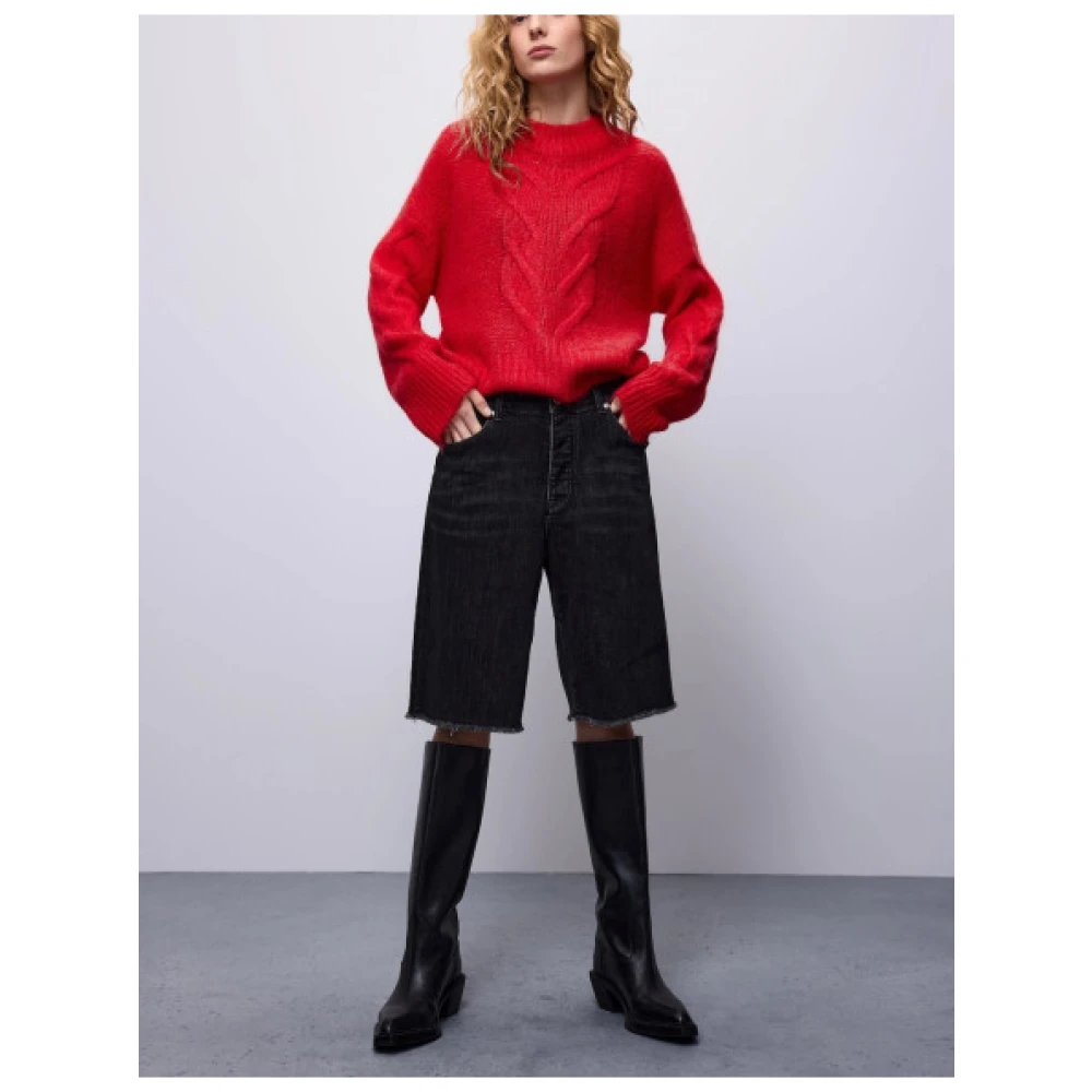 Summum Woman Twist Gebreide Trui Red Dames