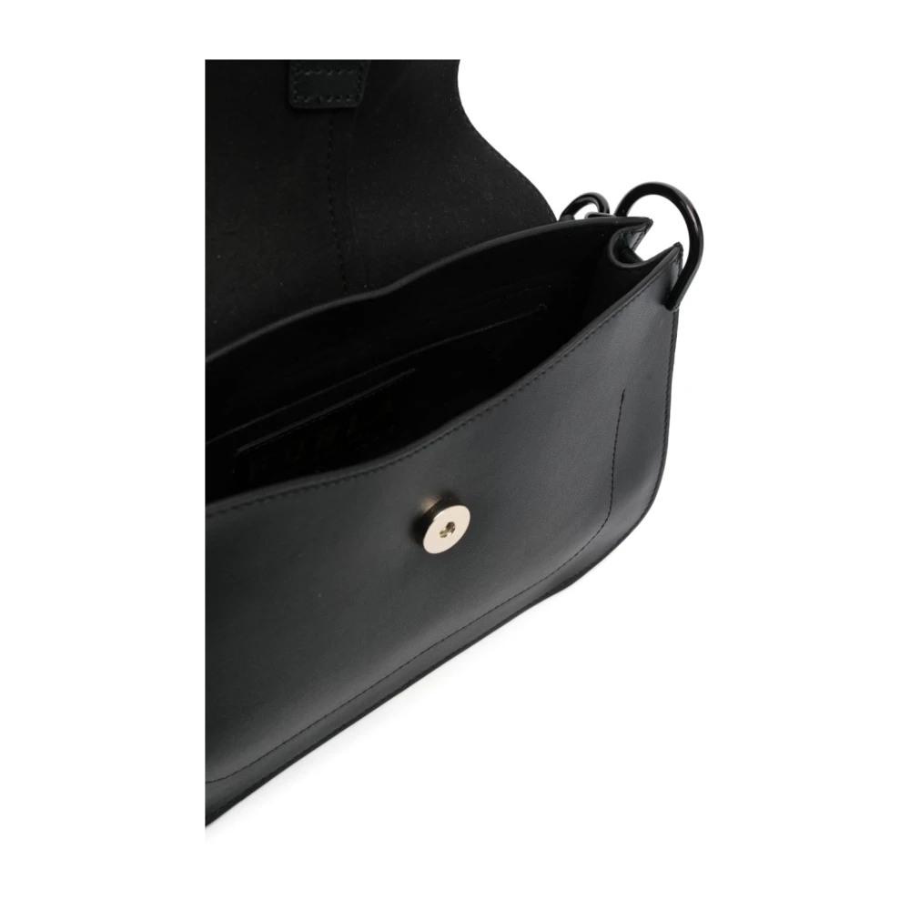 Furla Elegante Flow M Top Handle Schoudertas Black Dames