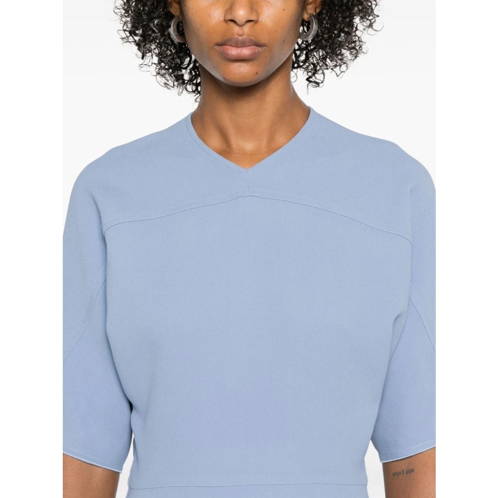 Victoria Beckham Heldere Blauwe Jurk Elegant Comfortabel Modern Blue Dames