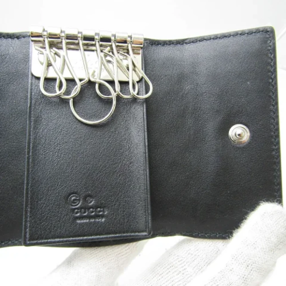 Gucci Vintage Pre-owned Leather key-holders Black Unisex