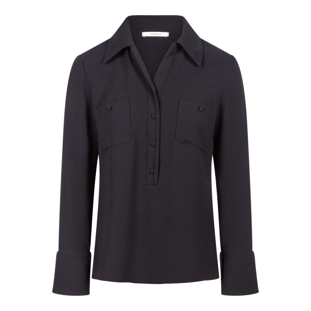 Maliparmi Zwarte Blouses voor Vrouwen Black Dames