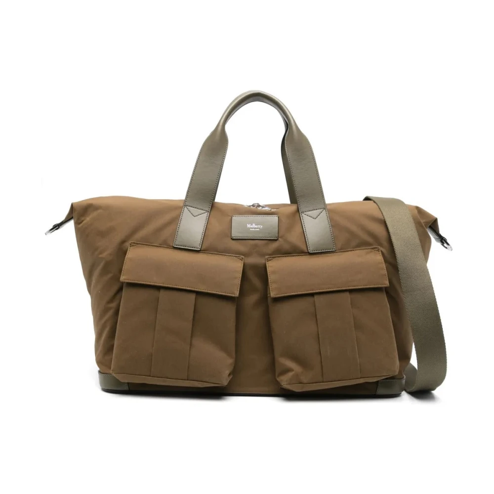 Mulberry Men's Green Heritage Waxed Day Clipper Holdall Bag