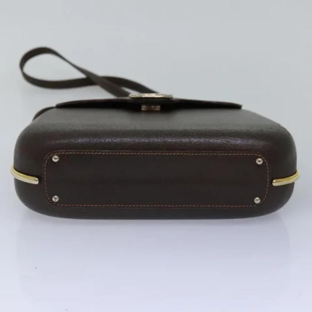 Gucci Vintage Pre-owned Leather gucci-bags Brown Dames