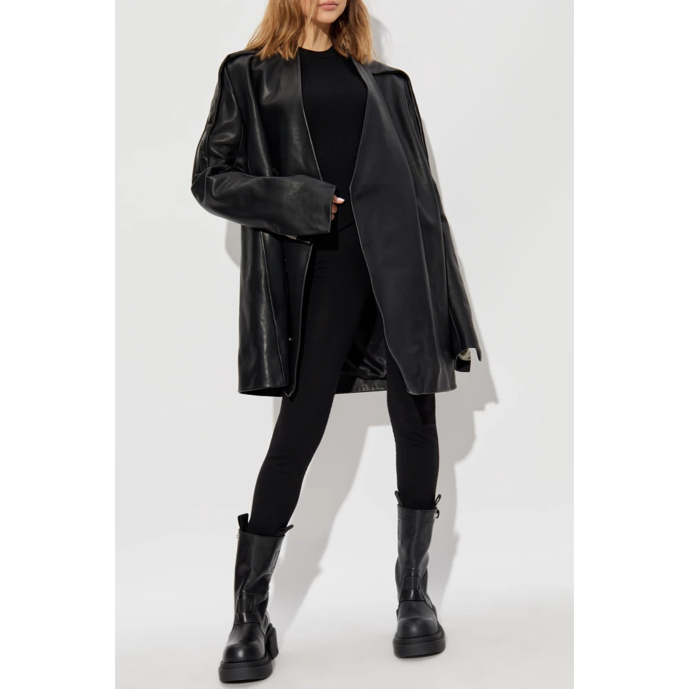 Rick Owens Leren jas Black Dames