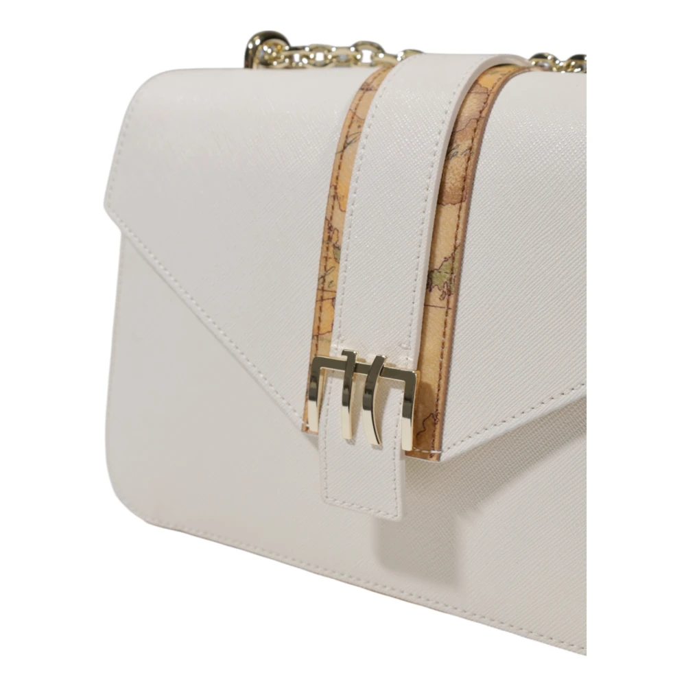 Alviero Martini 1a Classe Stijlvolle Middelgrote Tassen Collectie in PVC Beige Dames