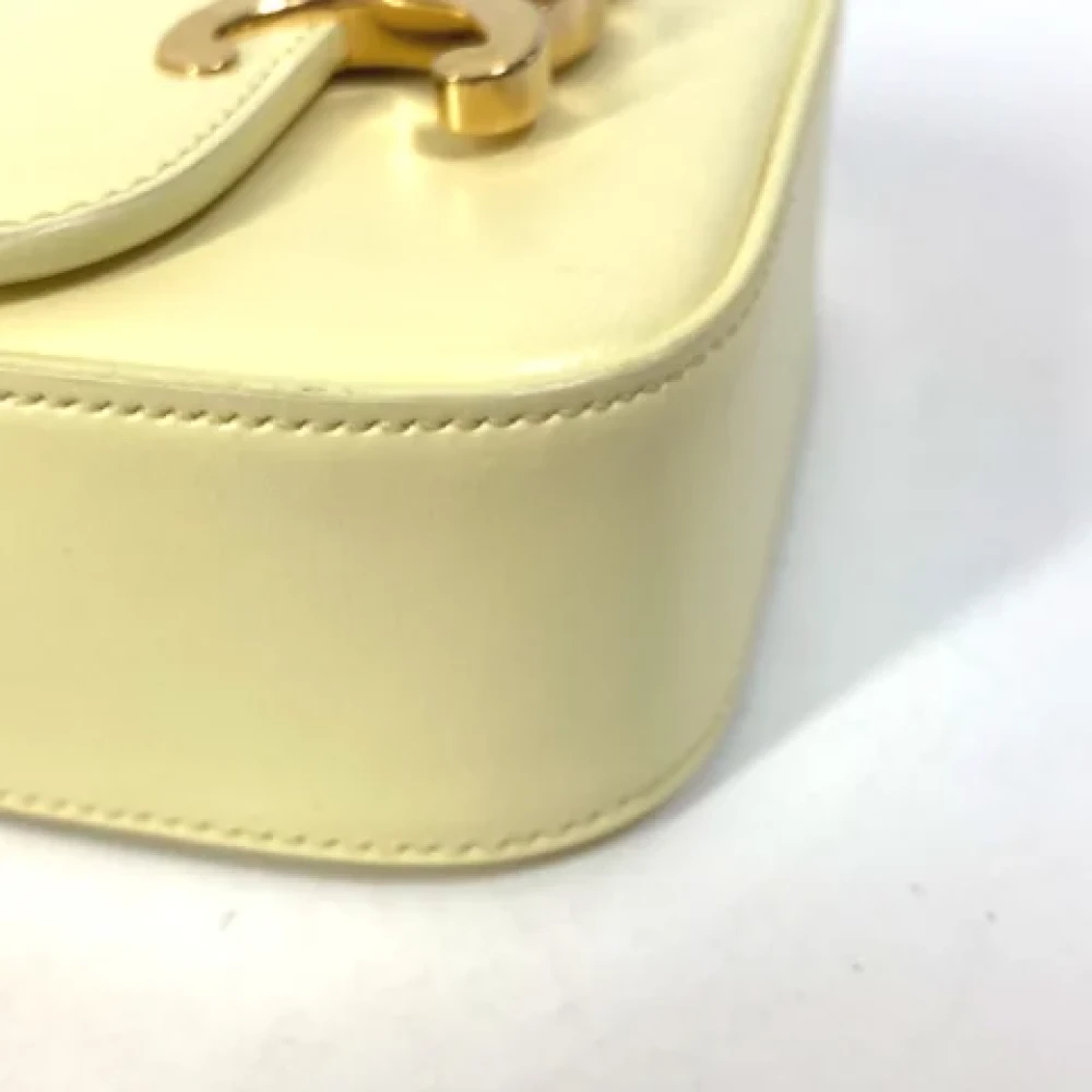 Celine Vintage Pre-owned Leather celine-bags Yellow Dames