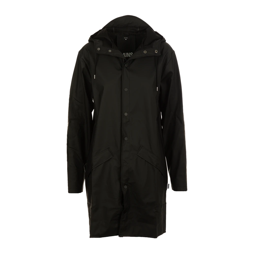 Rains Zwarte Waterdichte Jas Black Dames