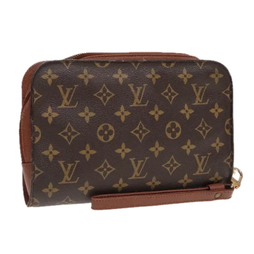Louis Vuitton Vintage Pre-owned Canvas clutches Brown Dames