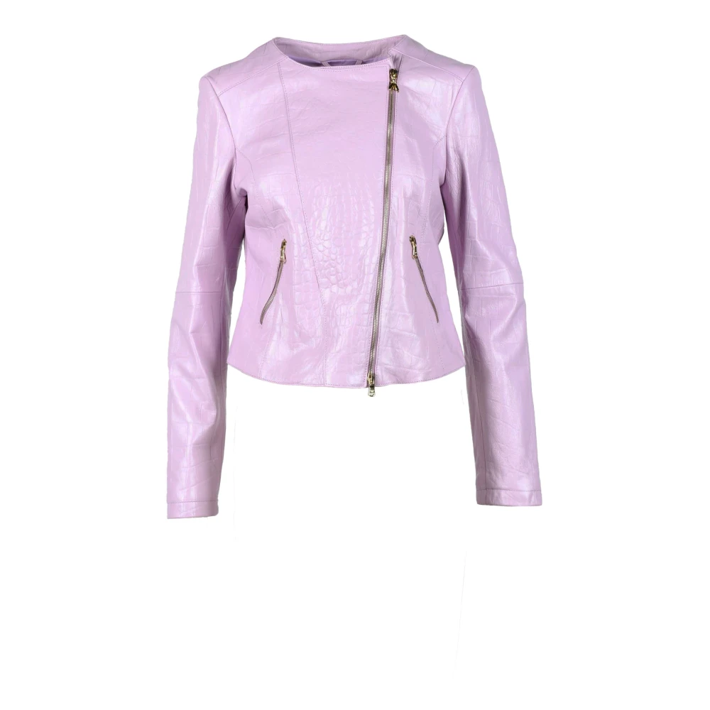 Jackets > Leather Jackets - - Patrizia Pepe - Modalova