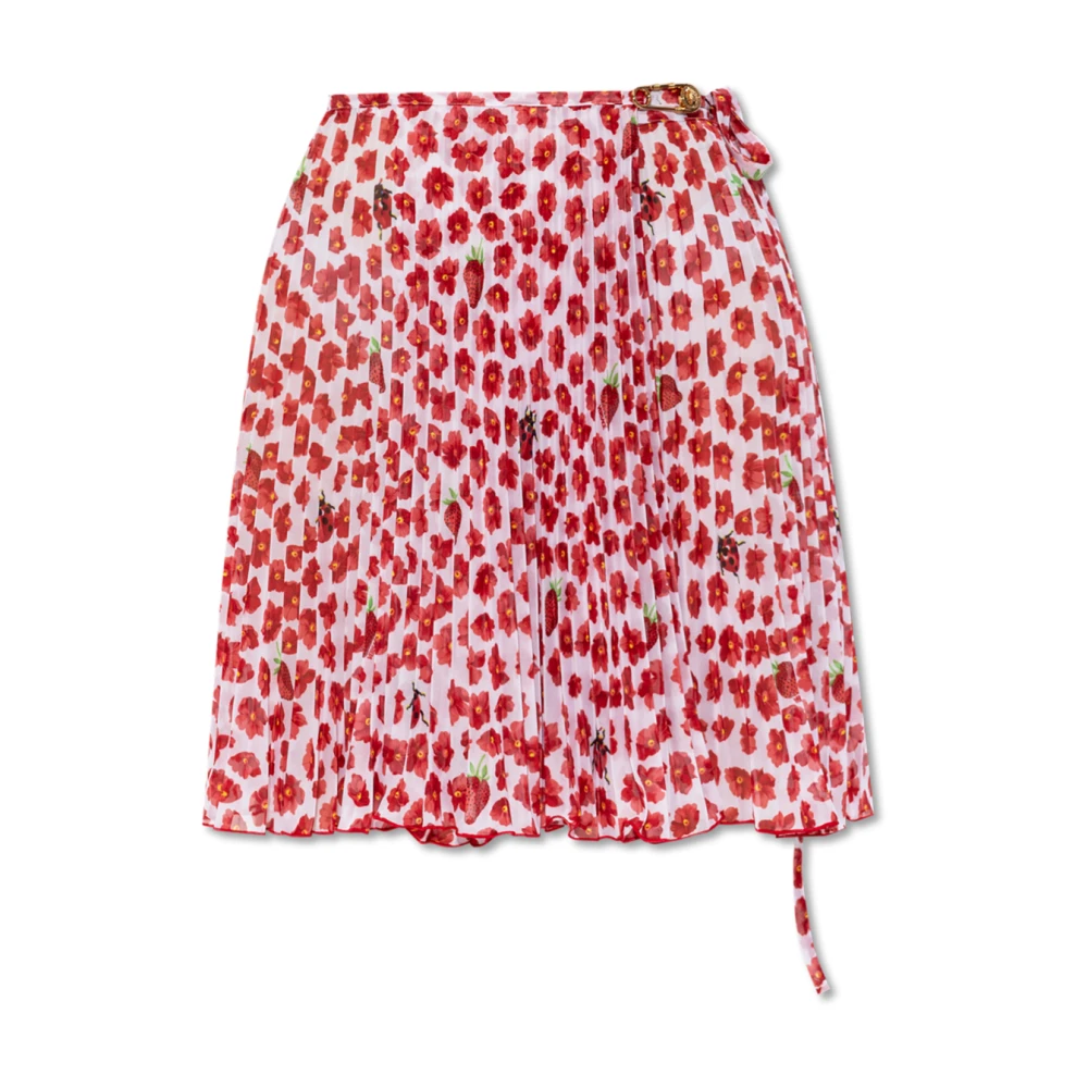 Versace Pareo met bloemmotief Red Dames