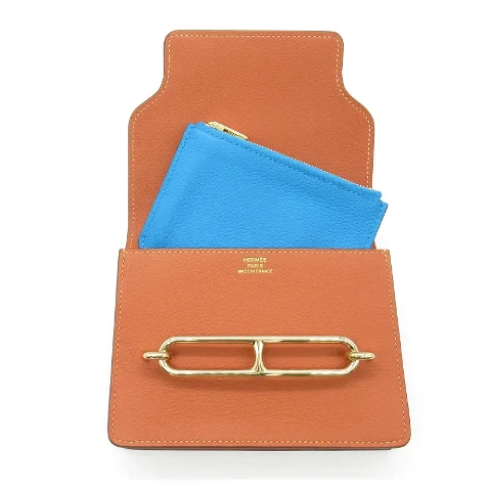 Hermès Vintage Pre-owned Leather wallets Brown Dames