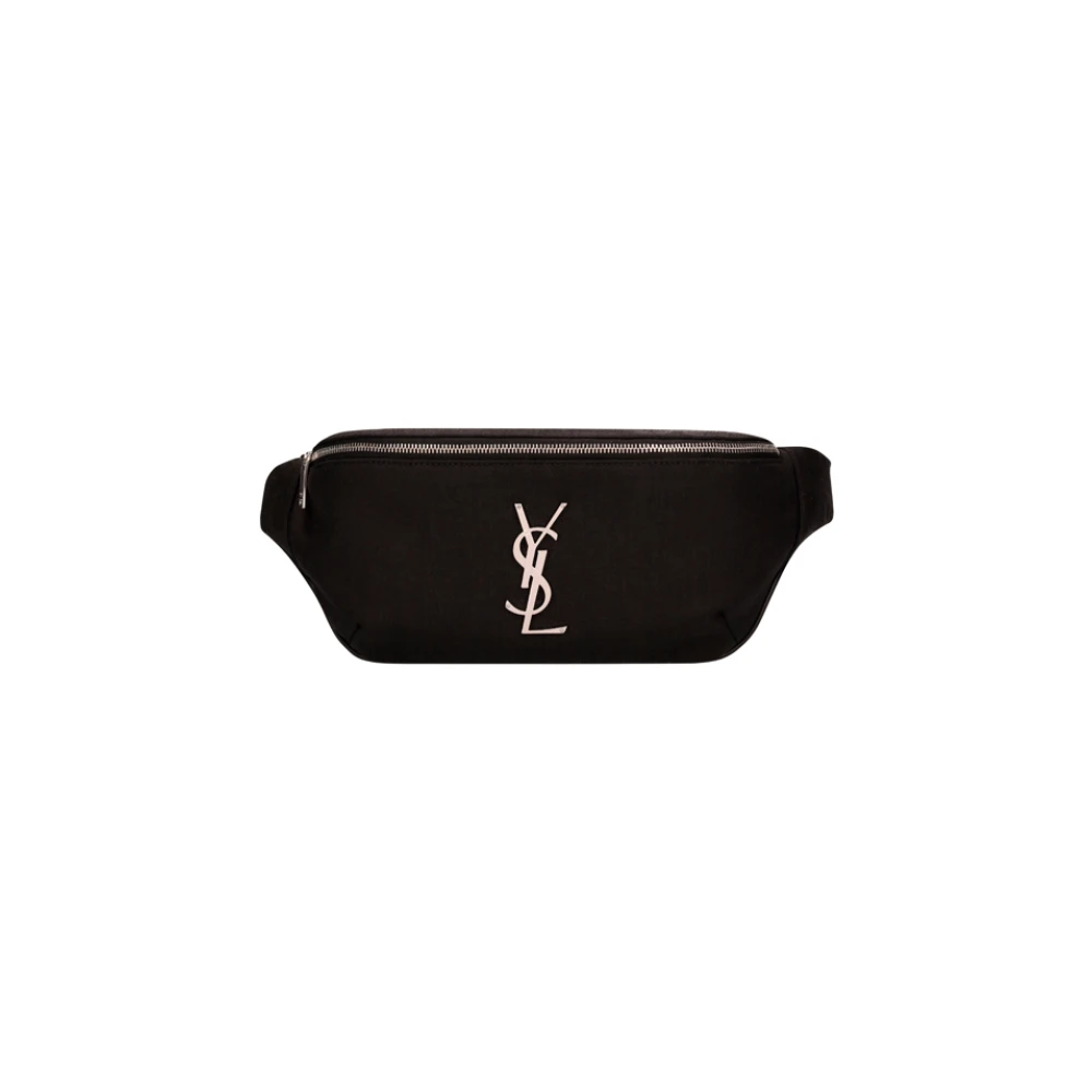 Saint Laurent Men's Black Cassandre Crossbody Bag