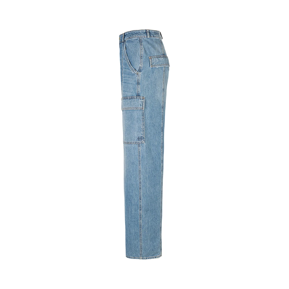RIANI Cargo Style Katoenen Jeans Blue Dames