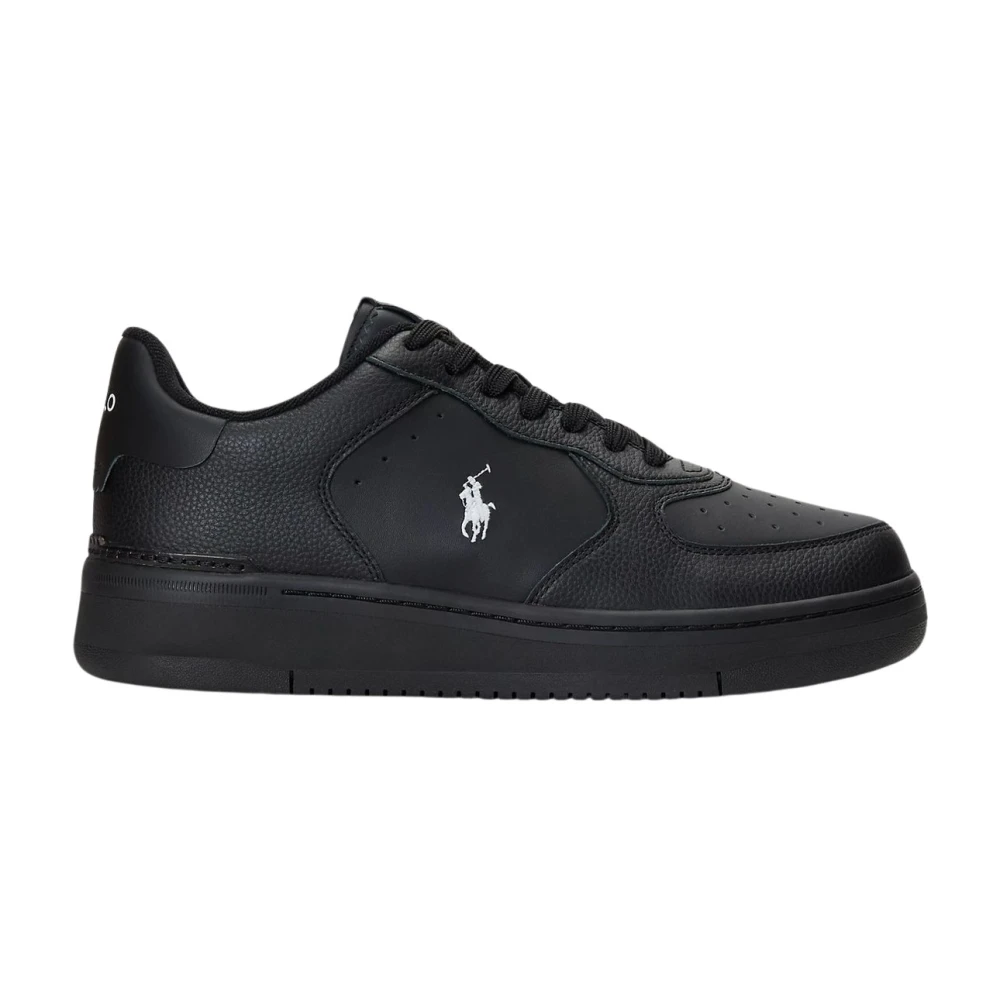 Polo Ralph Lauren Men's Black Sneakers, 10 Uk, Low Top Masters Trainers