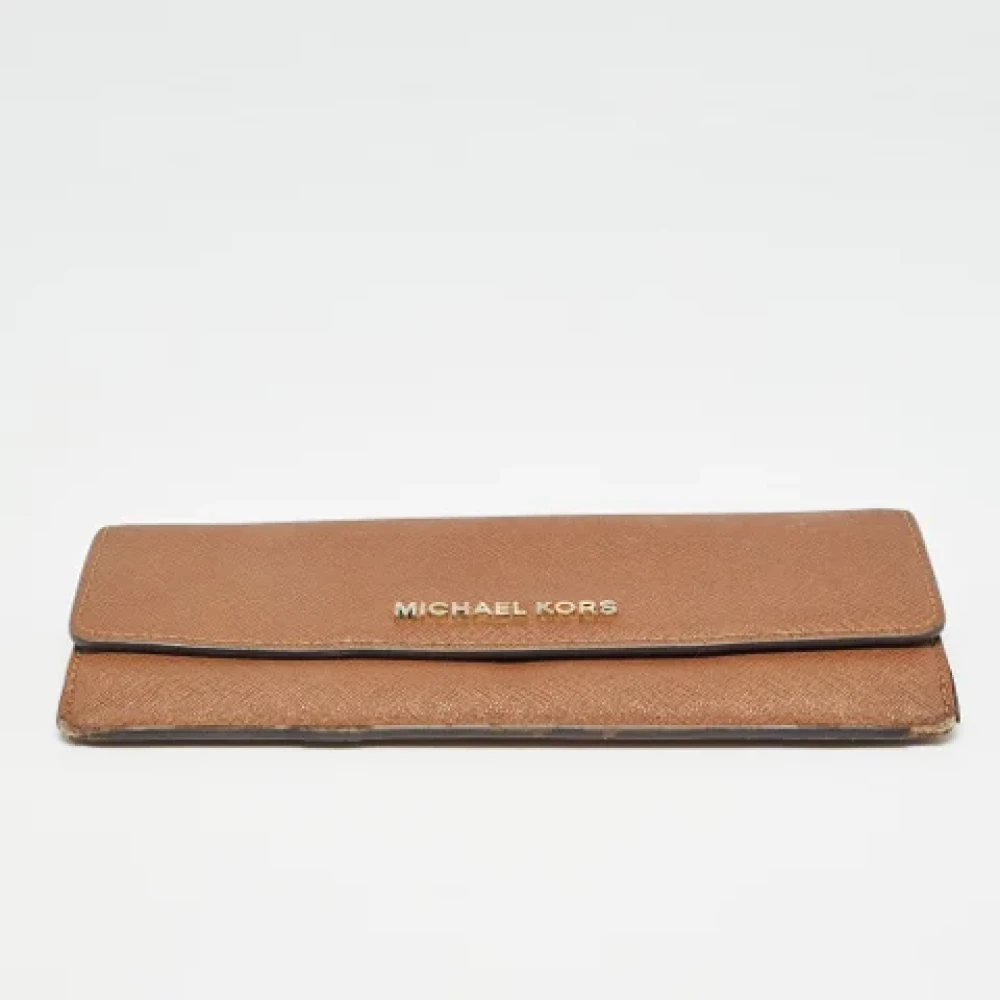 Michael Kors Pre-owned Leather wallets Brown Dames