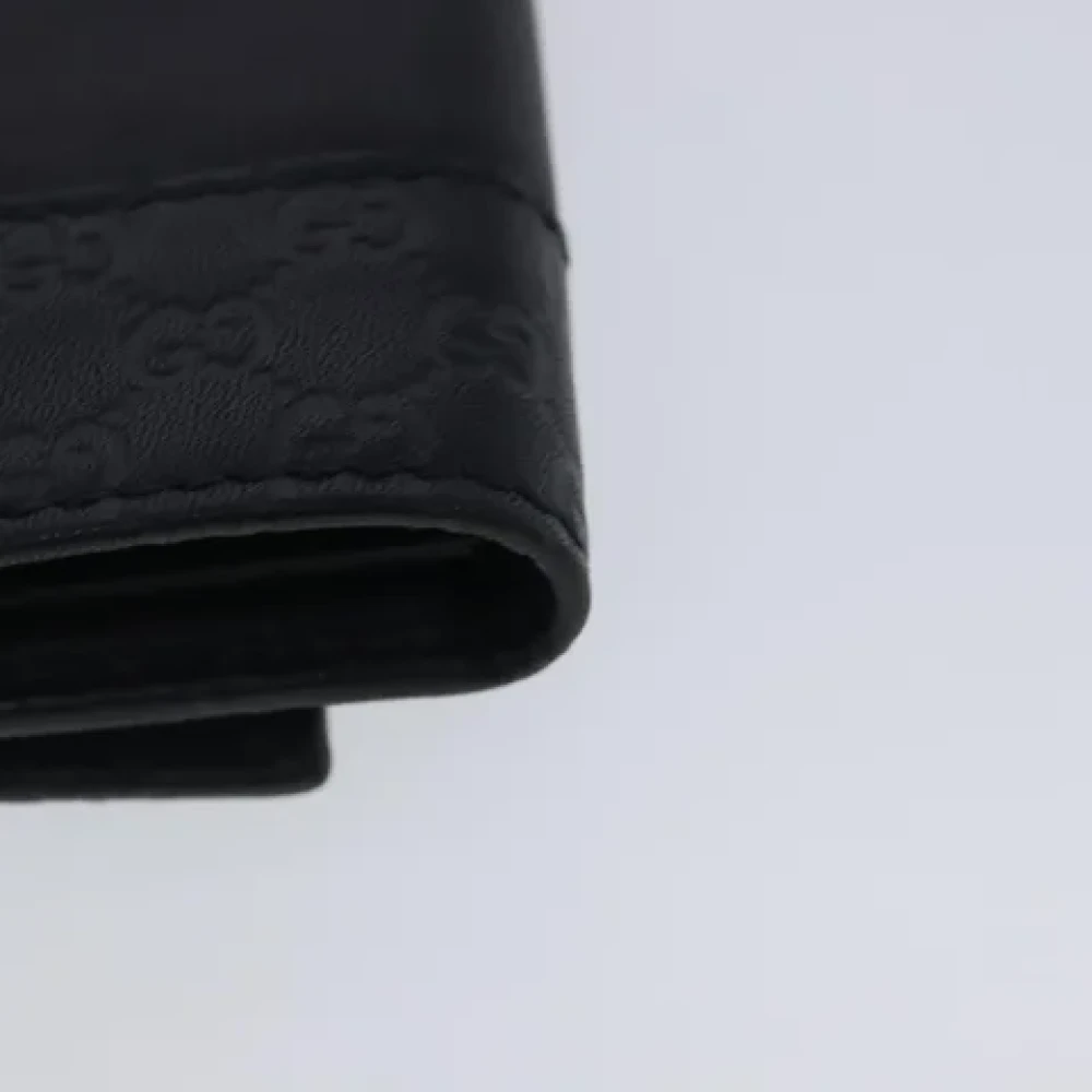 Gucci Vintage Pre-owned Leather wallets Black Dames