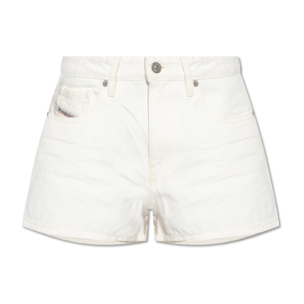 Diesel Mujer Blanco - Pantalones Cortos De Mezclilla - Shorts - W26