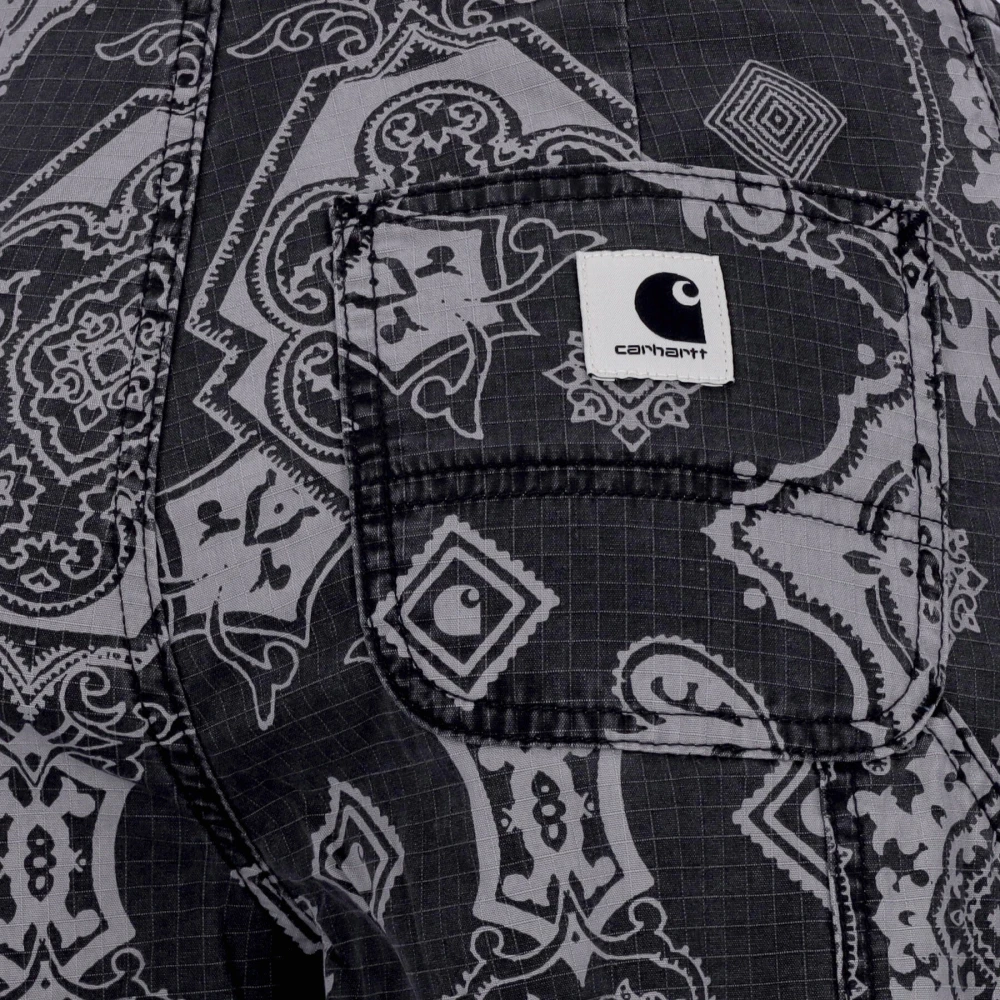 Carhartt WIP Zwarte Heavy Stone Wash Lange Dames Werkbroek Black Dames