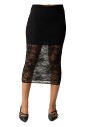 black-lace-midi-skirt-set