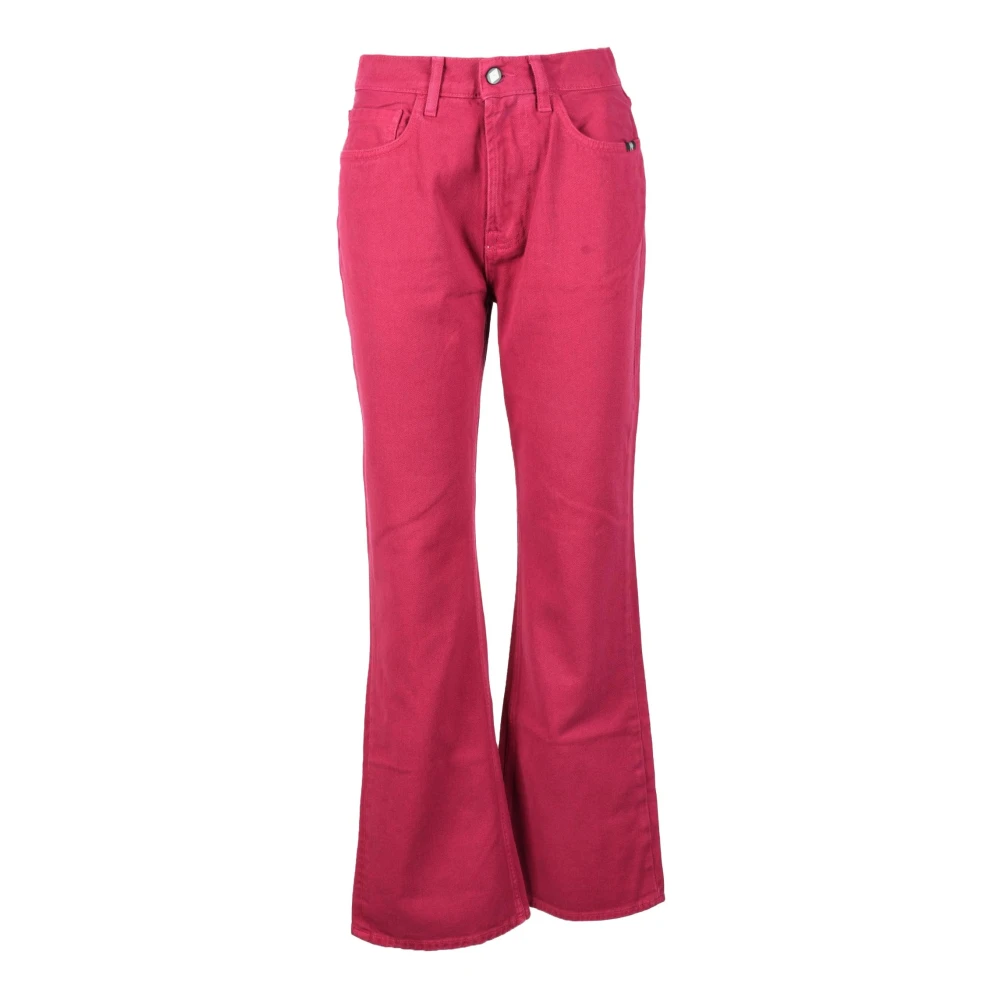 Amish Katoen Denim Jeans Pink Dames