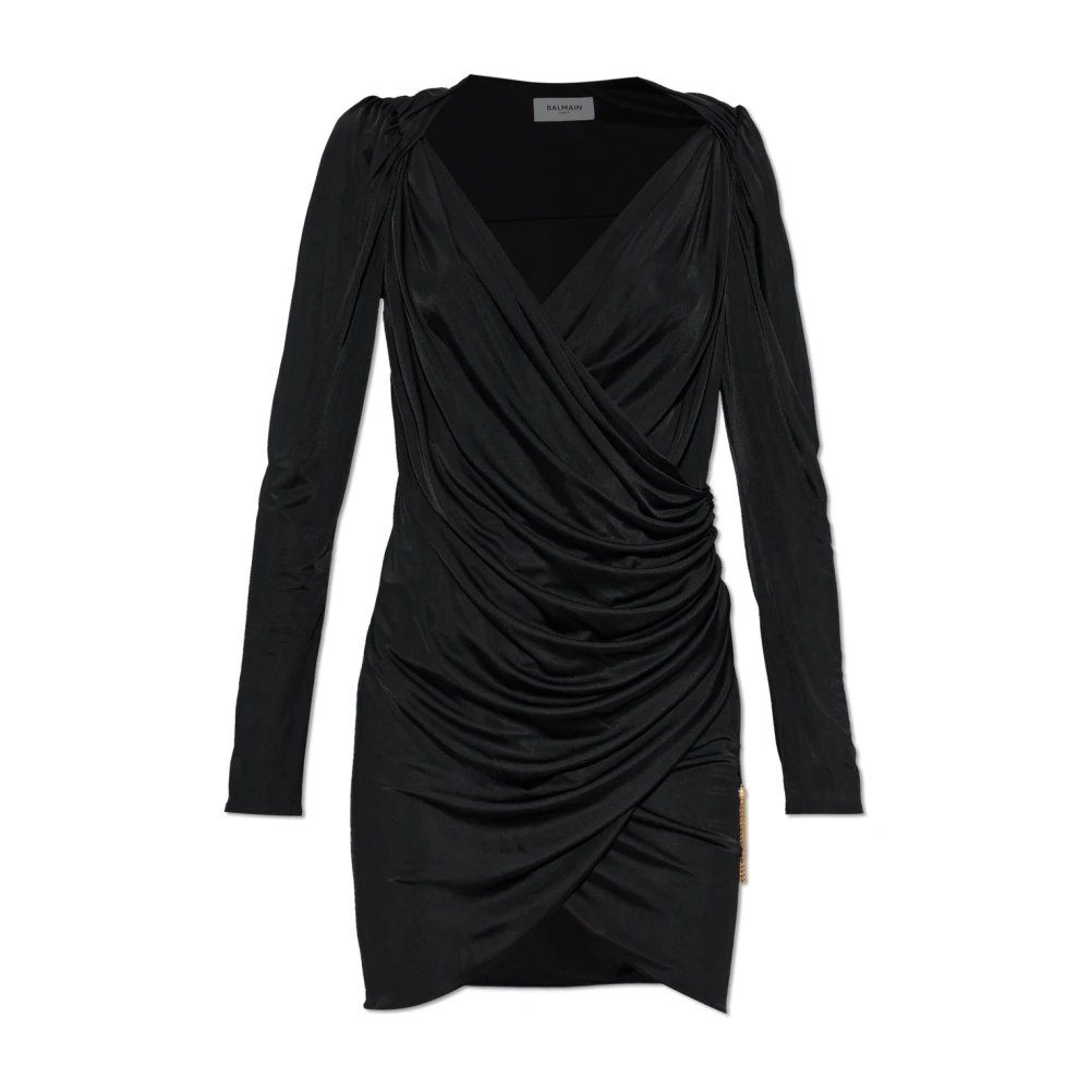 Balmain Donna Nero - Abito Asimmetrico - Dresses - S