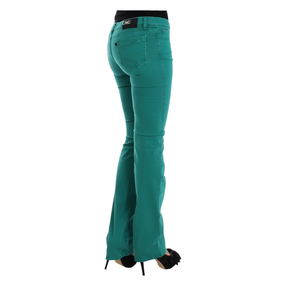Costume National Groene Straight Leg Jeans Elegant Stijl Green Dames