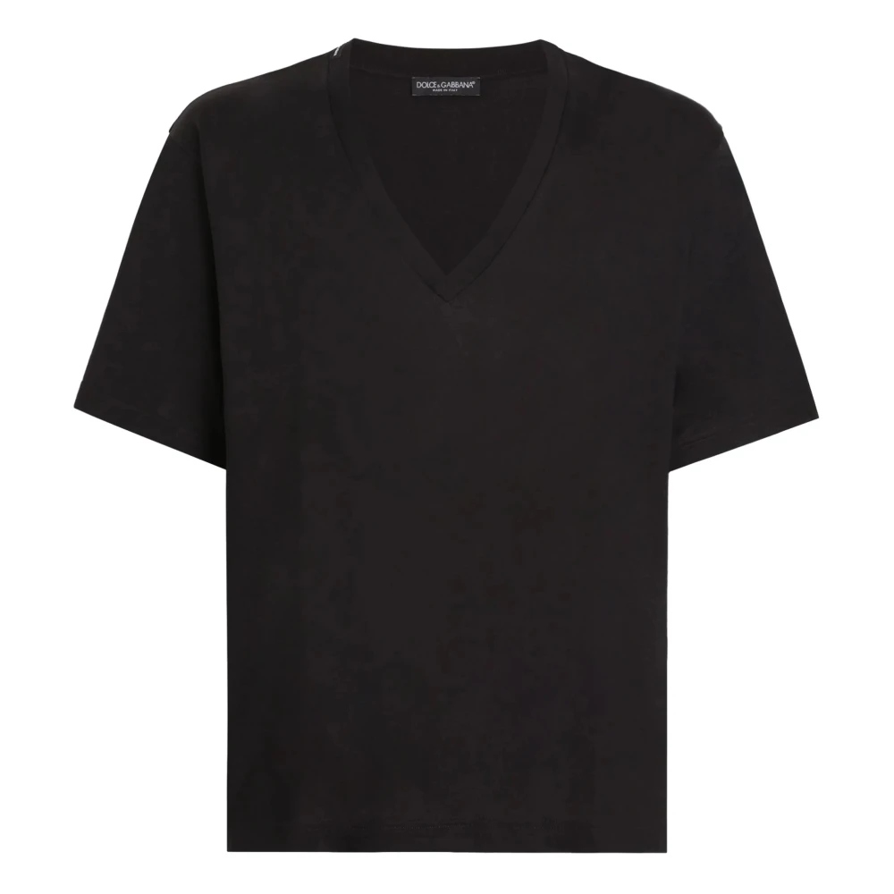 Dolce & Gabbana Zwarte T-shirts en Polos Black Heren