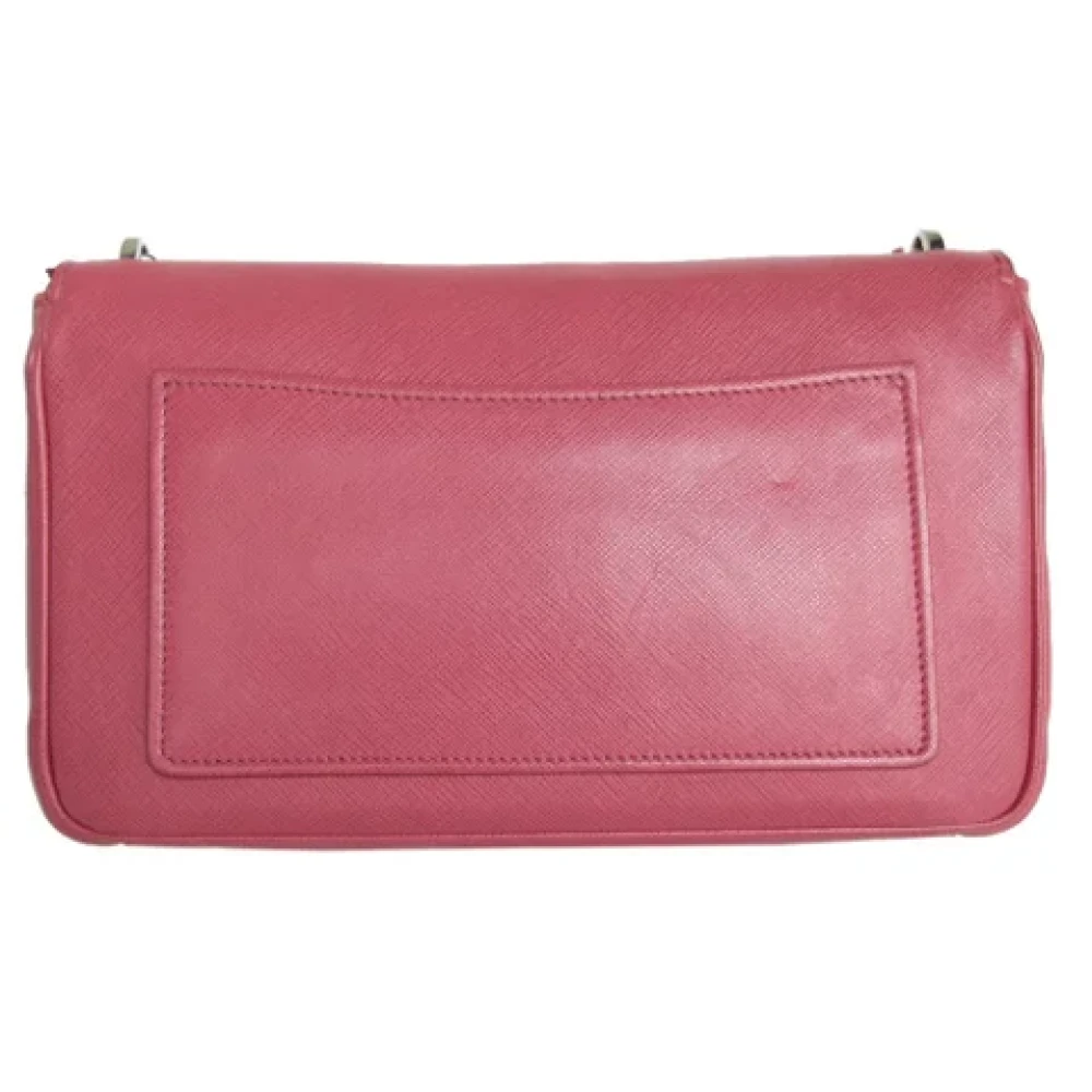 Prada Vintage Pre-owned Leather prada-bags Pink Dames