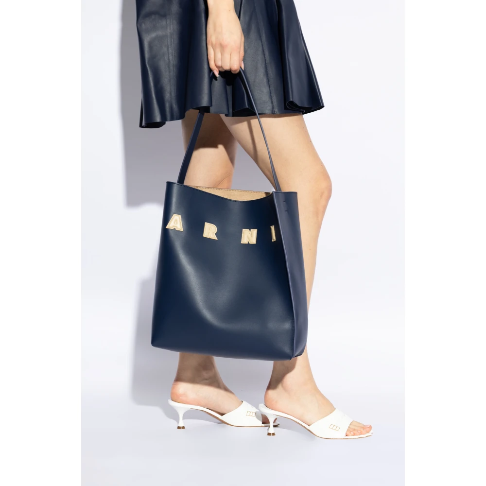 Marni Shopper tas Blue Dames