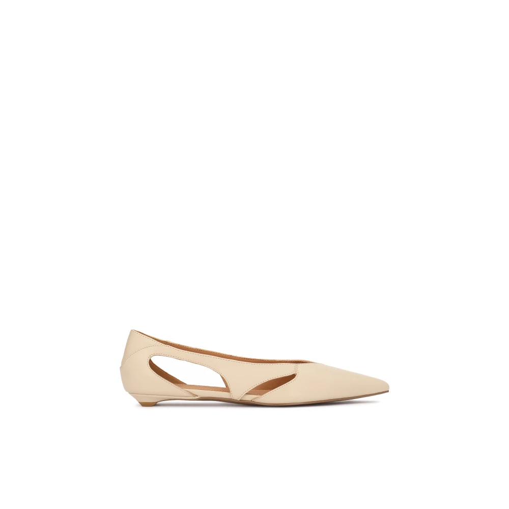 Kazar Kvinno Beige Skor Dam, 37 Eu, Läder, Eleganta Pumps